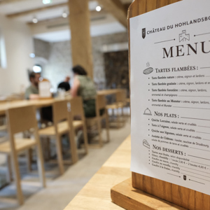 Menu de la brasserie