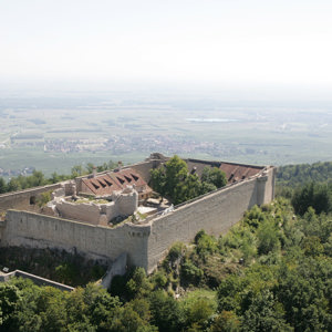 Vue aérienne du château