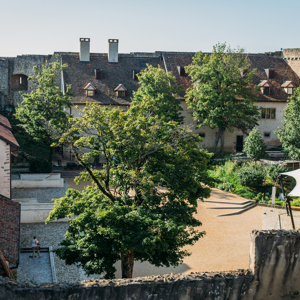 Photo Vincent Muller - Vue sur la cour du rempart nord